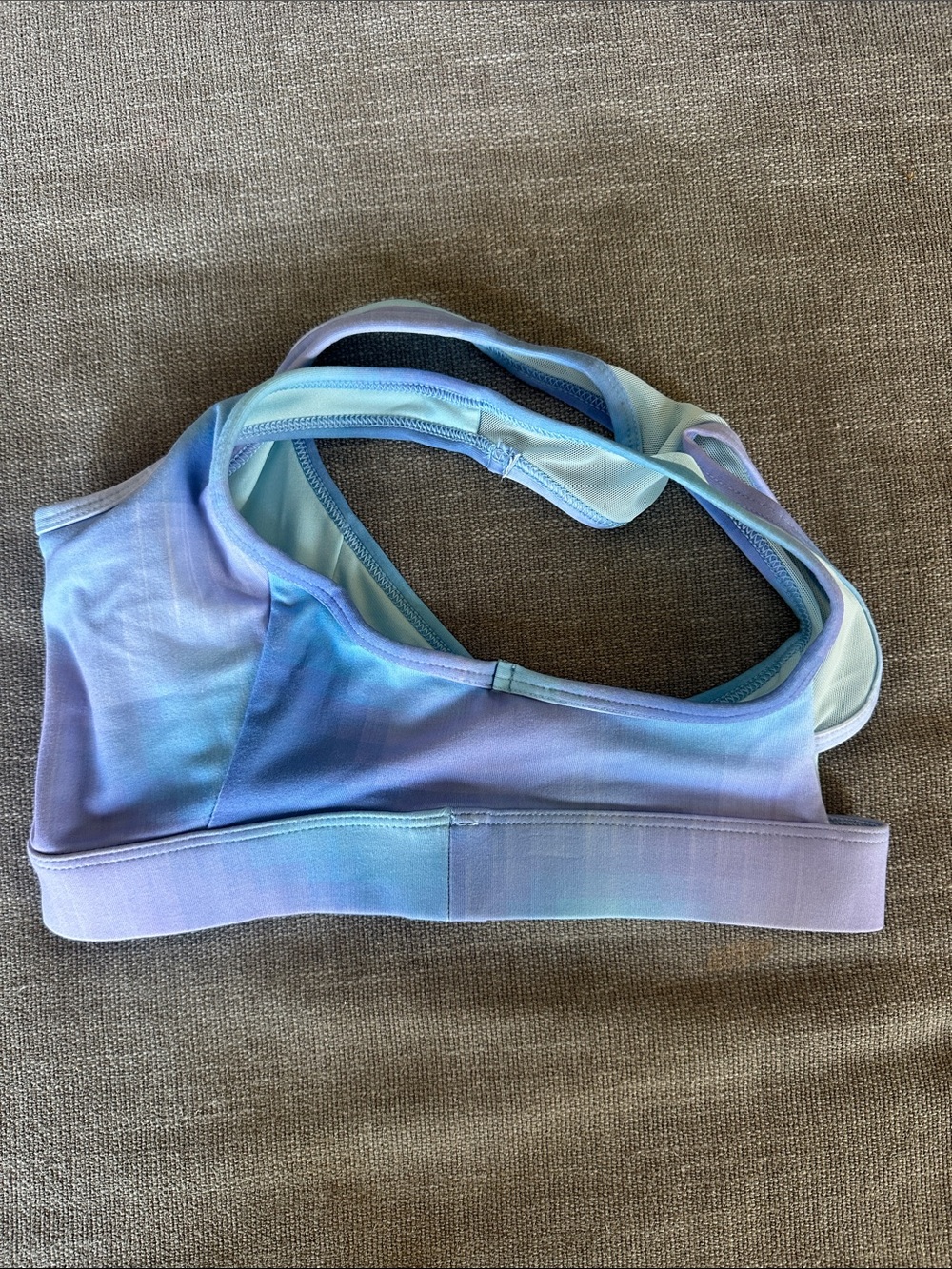 All In Motion Girls Blue and Purple Tie Dye Sports Bra Size M (8) - Picture 6 of 8